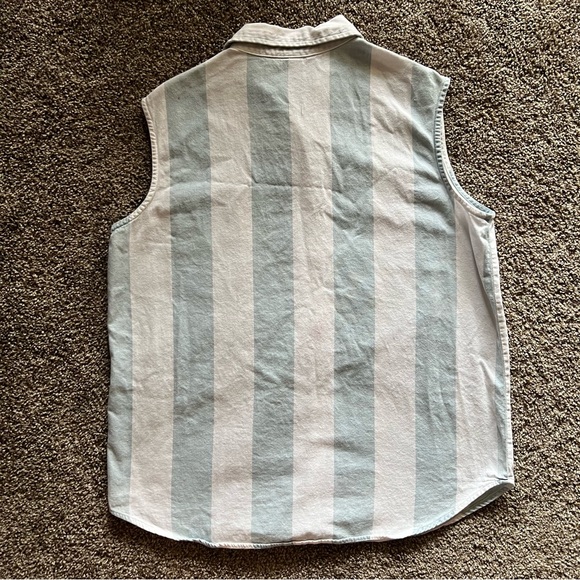 Vintage Striped Sleeveless Shirt - Picture 4 of 4